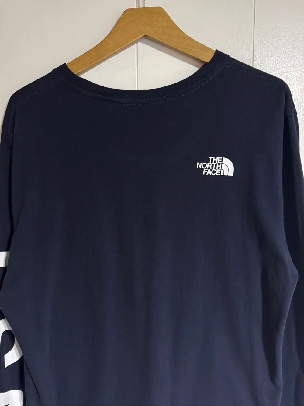 The North Face Navy Blue T-shirt USA Edition Long Sleeve Shirt America